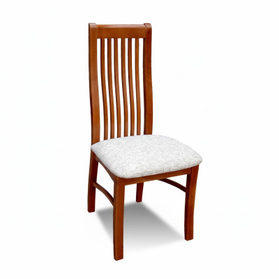 Massief houten eetkamerstoel Designer lederen stoel Decoratieve stoelen