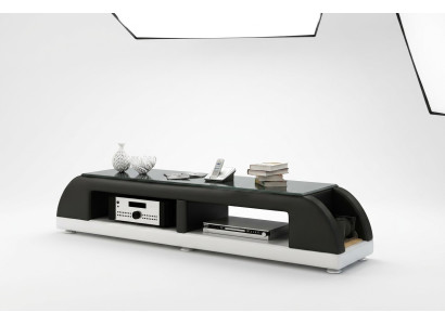 RTV TV dressoir Lederen glazen tafel TV-kast Tafel Lowboard Ma.A