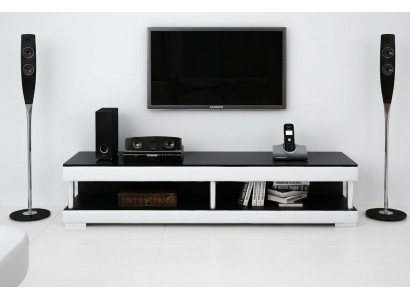 RTV TV meubel Lederen glazen tafel Televisiekast Lage tafel Mo.C