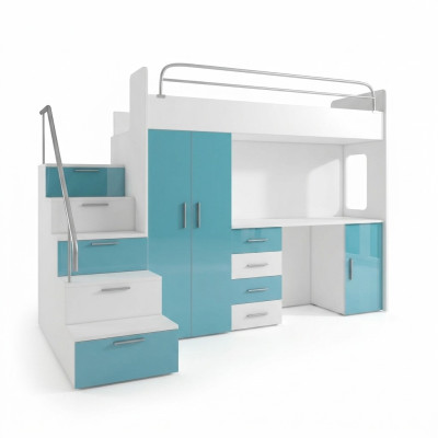 Stapelbed Tweepersoonsbed Tweepersoonsbed Juniorenbed Bedden met kast Tafel Nieuw