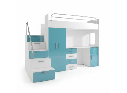 Stapelbed Tweepersoonsbed Tweepersoonsbed Juniorenbed Bedden met kast Tafel Nieuw