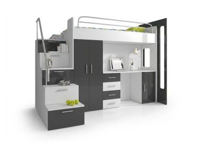 Stapelbed Tweepersoonsbed Tweepersoonsbed Jeugdbed Bedden met kast Tafel Nieuw!