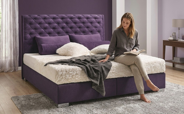 Ontwerp gestoffeerd bed leer dubbel hotel huwelijksslaapkamer boxspring box nieuw