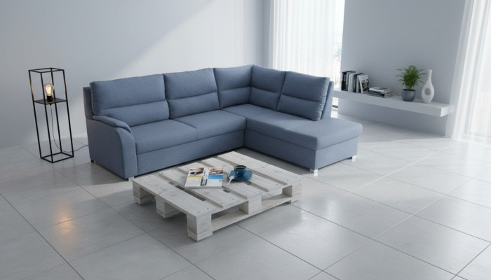 Bank slaapbank designerbank met slaapfunctie + opbergdoos hoekbank bank - NIEUW!