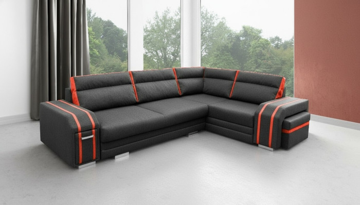 Slaapbank Ontwerp slaapbank met slaapfunctie - Bedlade hoekbank Bank Banken