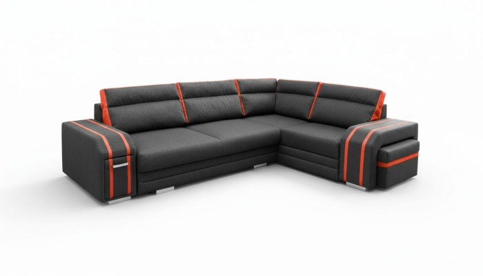 Slaapbank Ontwerp slaapbank met slaapfunctie - Bedlade hoekbank Bank Banken
