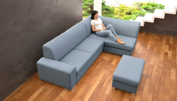 Sofa slaapbank Designer bank met slaapfunctie + bedlade Hoekbank Bank NIEUW