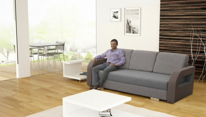 Slaapbank opvouwbare bank 3-zits slaapfunctie + opbergdoos bank design bank