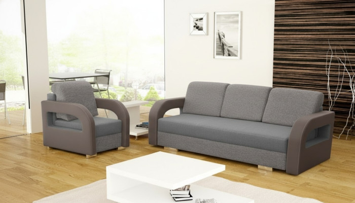 Slaapbank opvouwbare bank 3-zits slaapfunctie + opbergdoos bank design bank