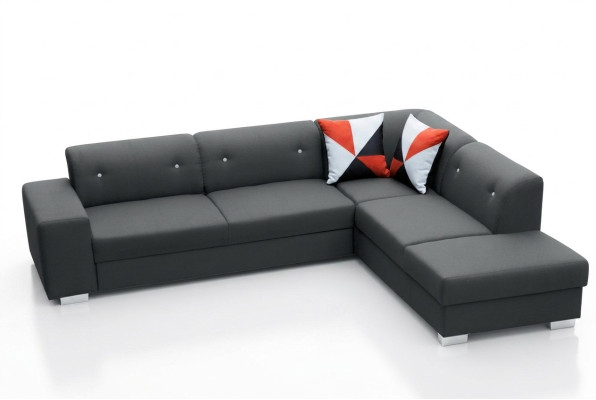 Sofa Slaapbank Designer Sofa met slaapfunctie + opbergruimte Hoekbank Bank NIEUW