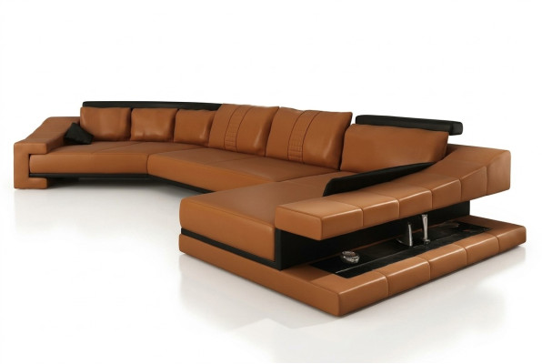 Leren bankstel woonlandschap XXL hoekbank Bigsofa bankstel ontworpen bank PHM105