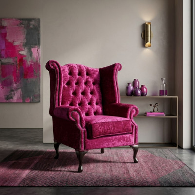 Hoogwaardige Chesterfield fauteuil zit club lounge tv-bank relaxfauteuil nieuw