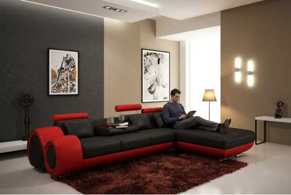 Elegant wonen Luxueuze hoekbank in perfecte L-vorm Bank Woonkamer