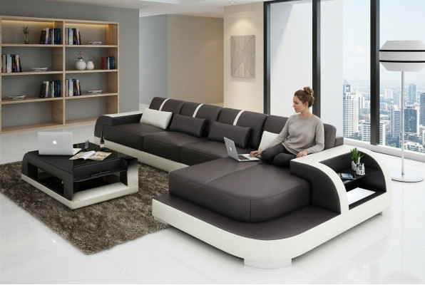 Eckbank Bank Bank Bank Bekleding Woonlandschap Gestoffeerde Hoekbank Design Bank LubyB
