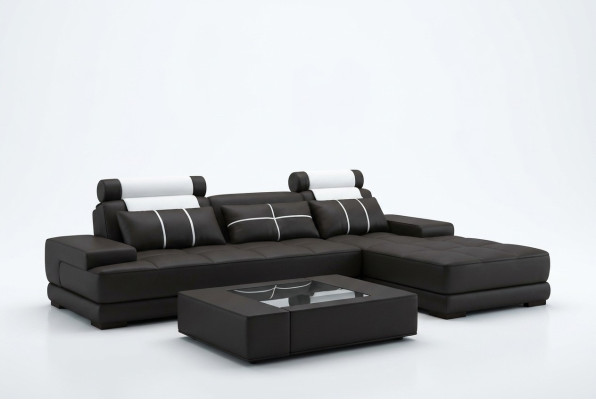 Leren hoekbank bank bank bank stofhoek designbanken bankstellen nieuw Parijs wit Leer hoekbank bank in stoffen designbanken bankstellen nieuw Parijs wit