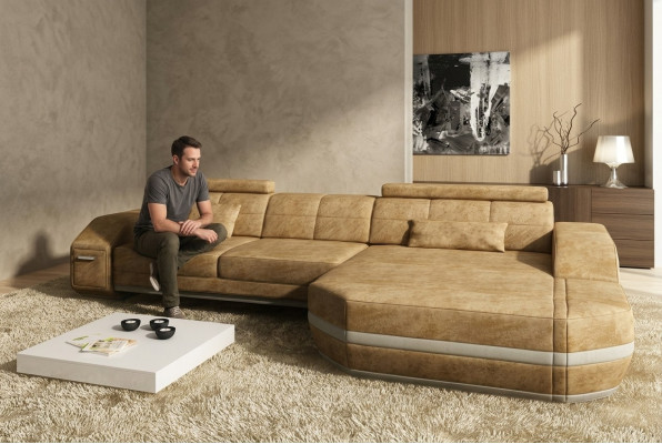 Hoekbank Bank Bank Bekleding Ontwerp Woonlandschap Ontwerp Hoekbankstel