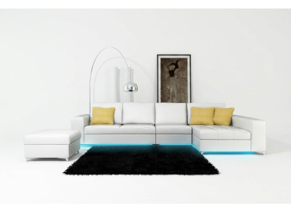 Leren bank Bank Bank Woongebied Modern Hoekbank Hoekbank Ontwerp