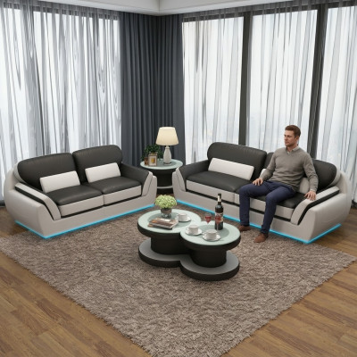 Leren bankstel Bankstel Nieuw 3+2 zits bankstel Modern Design Bank