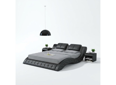 Luxe leren bedontwerp Gestoffeerde bedden Dubbele echtelijke 140/160/180 LB8824