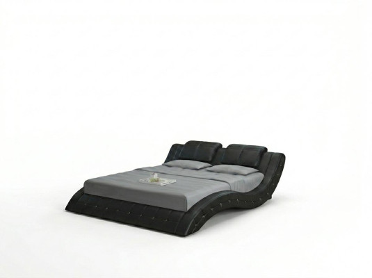 Luxe leren bed ontwerp gestoffeerde bedden dubbel huwelijk 140/160/180 LB8824B