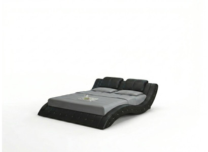 Luxe leren bed ontwerp gestoffeerde bedden dubbel huwelijk 140/160/180 LB8824B