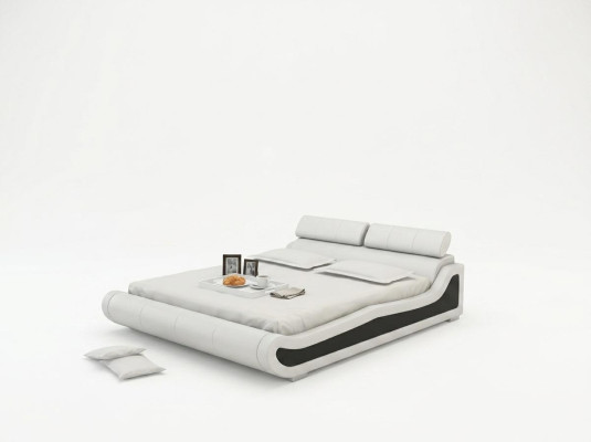 Luxe leren bedontwerp gestoffeerde bedden dubbel modern huwelijk 140/160/180 cm.