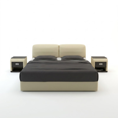 Leder Bed Design Gestoffeerde Bedden Luxe Tweepersoons Modern Huwelijk 140/160/180 LB8827
