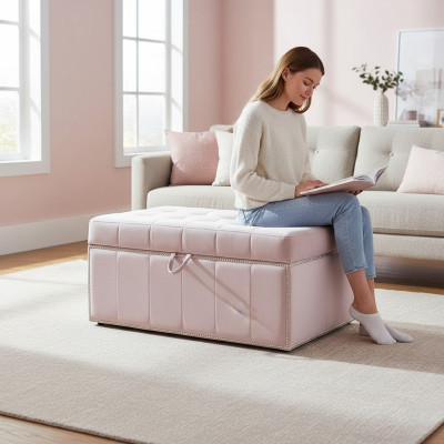 Hocker Voetenbank Ottomaanse Zitkruk Zitzak Woonkamer Designer Koffer