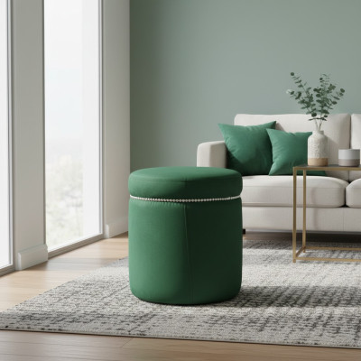 Kruk Voetenbank Ottoman Zithocker Zitpouf Woonkamer Designer Okrugla40