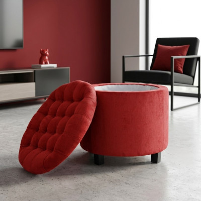 Hocker Voetenbank Ottoman Zithocker Zitpoef Woonkamer Designer Solano