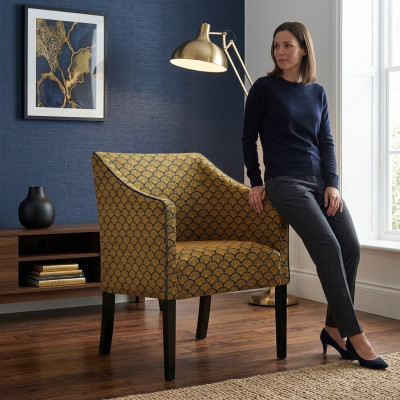 Ontwerp loungestoel eetkamer fauteuil ontspanning gestoffeerde horeca stoel stoelen