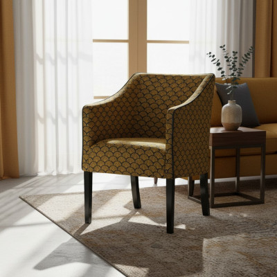 Ontwerp loungestoel eetkamer fauteuil ontspanning gestoffeerde horeca stoel stoelen