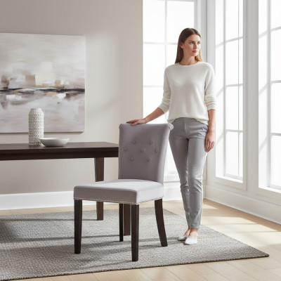 Ontwerper stoel Luxe Chesterfield gestoffeerde stoelen fauteuils woon- en eetkamer.
