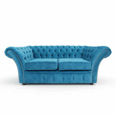 Chesterfield Sofa Bank Beklede Sofa's Klassieke 2-zitter Leren Stof Winchester