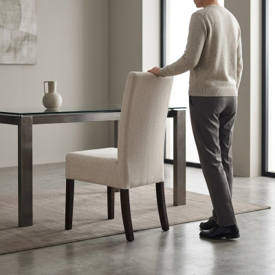 Ontwerperstoel Luxe Fauteuil Gestoffeerde Stoelen Leunstoel Zitten Eetkamer Woonkamer
