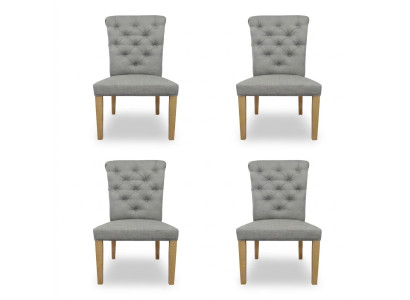 4x Stoelen Stoel Bekleding Ontwerp Lounge Zitje Leuning Set Fauteuil Chesterfield