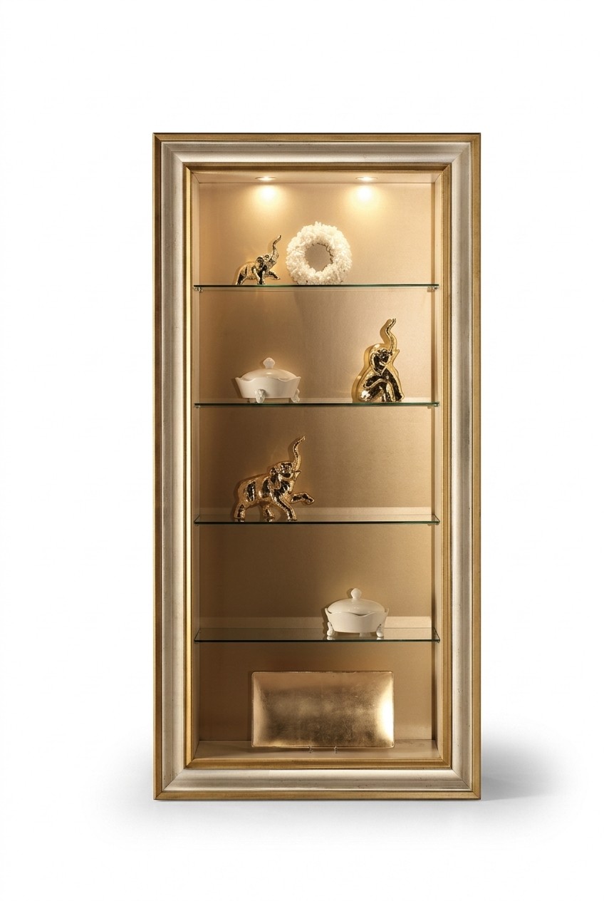 Vitrine Glas Kast Vitrines Woonkamer Kijk Kasten Italiaans Meubilair NIEUW